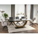 Стол обеденный SIGNAL WILSON Ceramic Ossido Bruno коричневый/античный коричневый 180-240/100